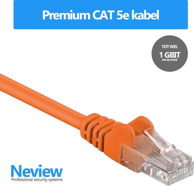 Neview - 7.5 meter premium UTP patchkabel - CAT 5e - Oranje - (netwerkkabel/internetkabel)