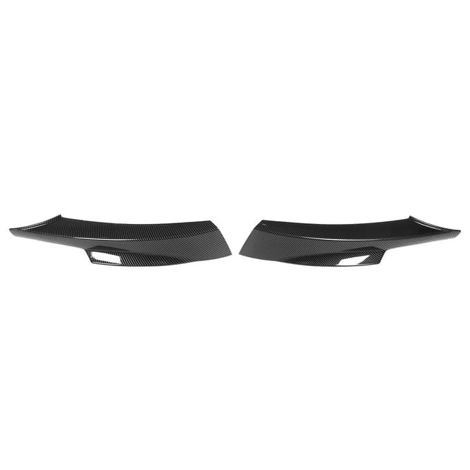 1 Paire Lèvre de Pare-chocs Avant Spoiler Menton Lisse Flexible Remplacement Pour Série 3 E90 M‑Tech LCI 320i 330i 2009‑2012 black