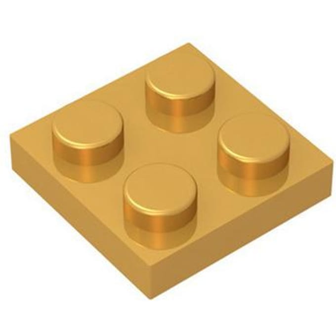 10 STUKS 3022 2x2 Basis Bouwsteen Moc Losse Onderdelen Compatibel met Brick DIY Kinder Speelgoed Assemblage Cadeau Opslag 10pcs goud