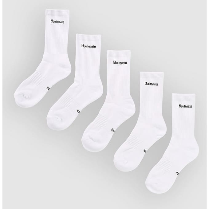 Blue Tomato Logo 5-Pack Socks wit