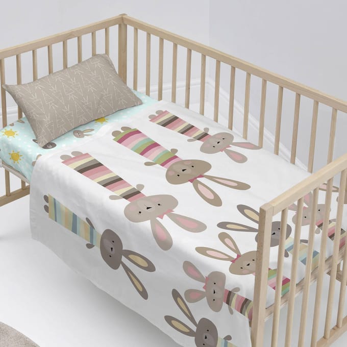 Kinderlakenset Rabbit Family | Moshi Moshi