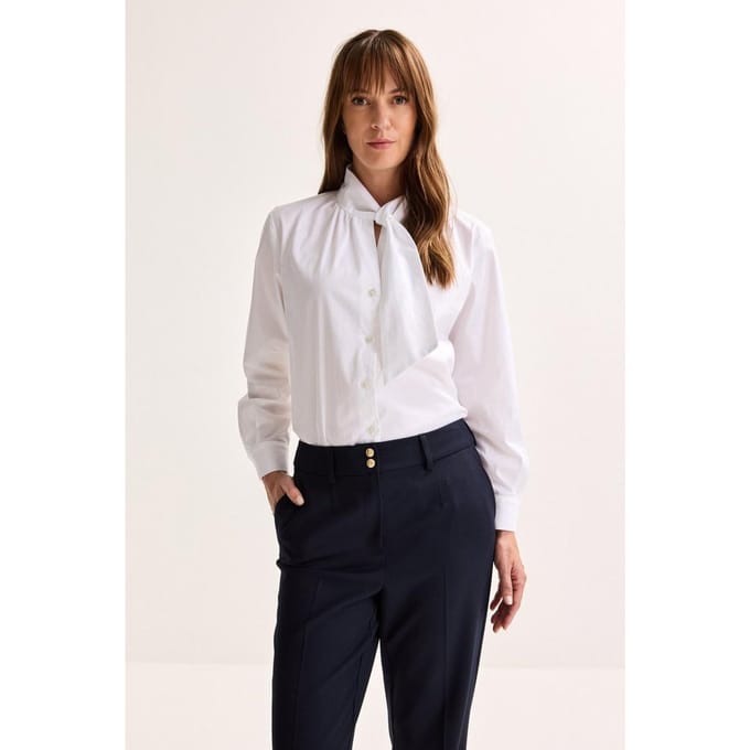 Katoenen Blouse Met Strik