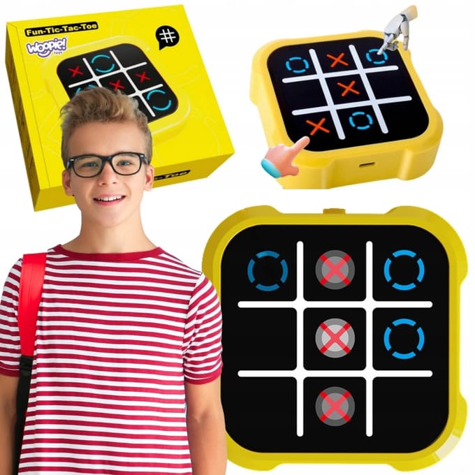 Woopie Elektronisch Kwartet & Kruisje Spel 4-in-1 Educatief