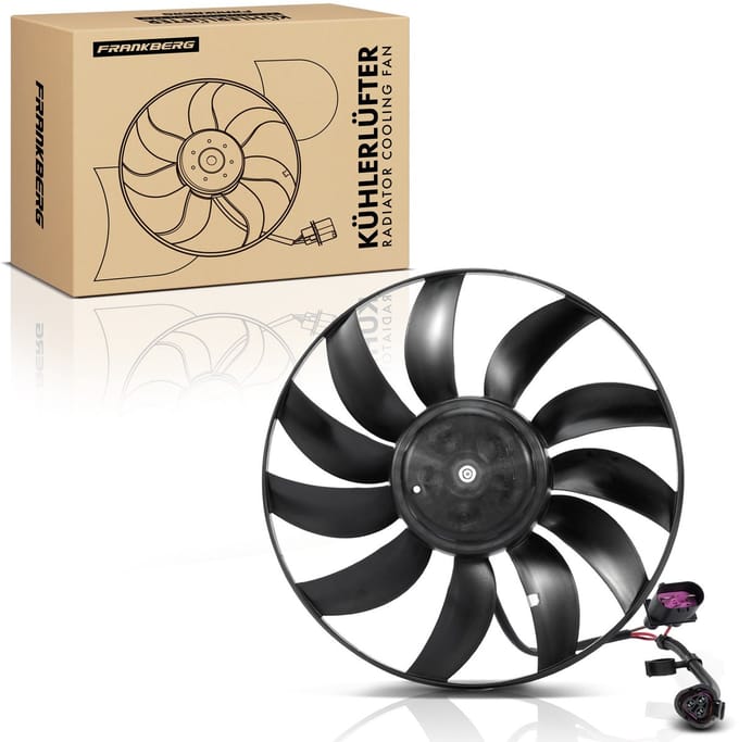 Frankberg 1x Motorradiateur Enkele ventilator