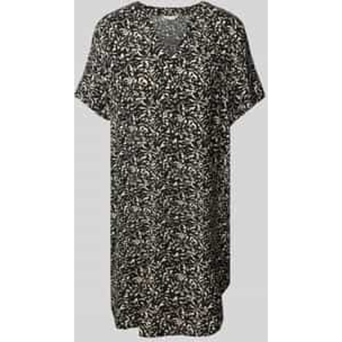 Oversized mini-jurk van pure viscose