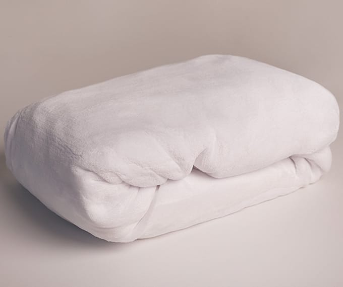Sweet Home Fleece Teddy Hoeslaken, Wit - 90 x 200 cm - Polyester