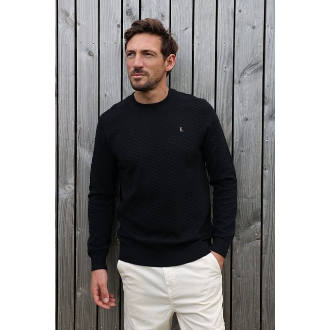 Kultivate Kn New Ryan Black Größe: L | Pullover Outlet | Herren | Schwarz