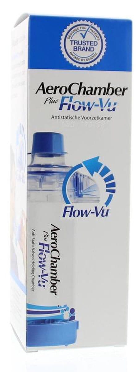 Aerochamber + Flow Vu Mondstuk Blauw - 1St