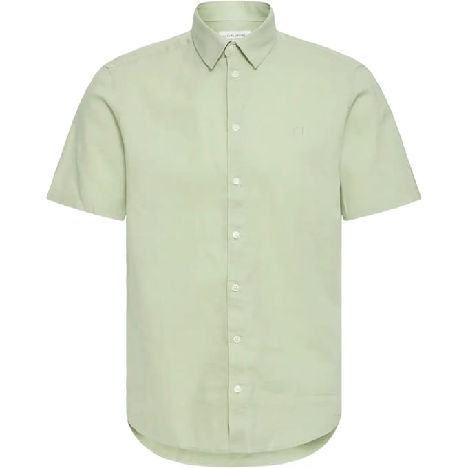 slim fit vrijetijdsoverhemd van mix van katoen en linnen model 'AKSEL'