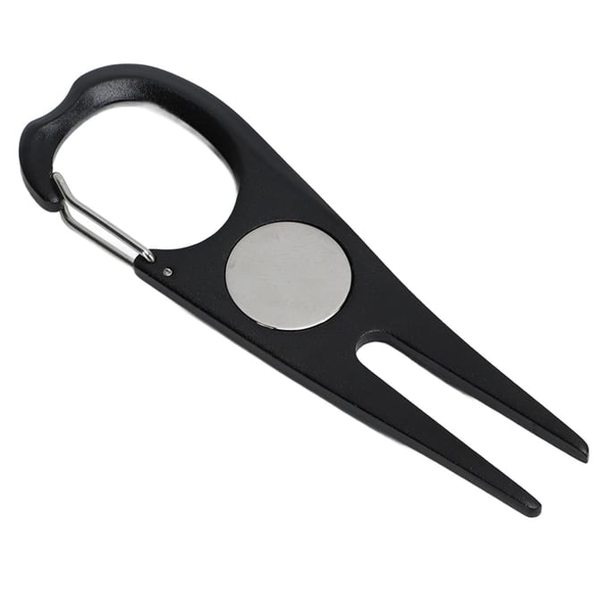 Outil de relèvement de golf, fourche de green de golf en alliage d'aluminium, fourche de golf magnétique, outils de réparation de pelouse gray