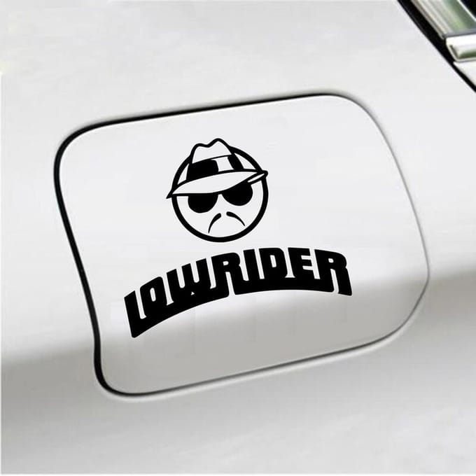 Bumpersticker - Low Rider - 12,5 X 15,6 - Zwart