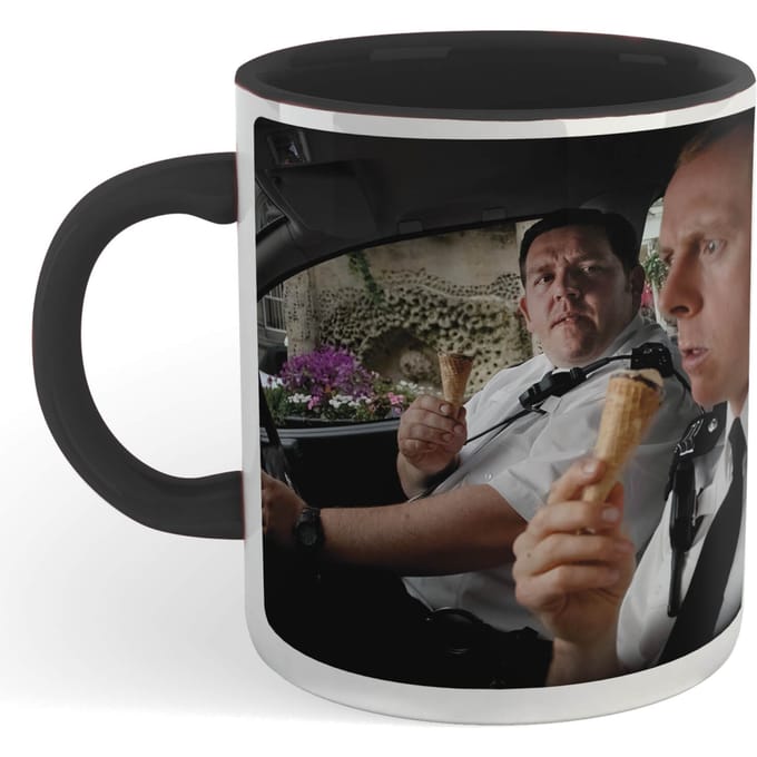 Hot Fuzz Ice Cream Scene Mug - Black