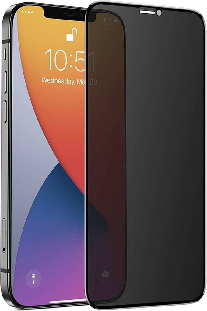 Pearlycase Screenprotector Geschikt voor iPhone 12 Privacy Screenprotector - 6.1 inch - Geschikt voor iPhone 12 Pro Privacy Screen protector Tempered Beschermglas