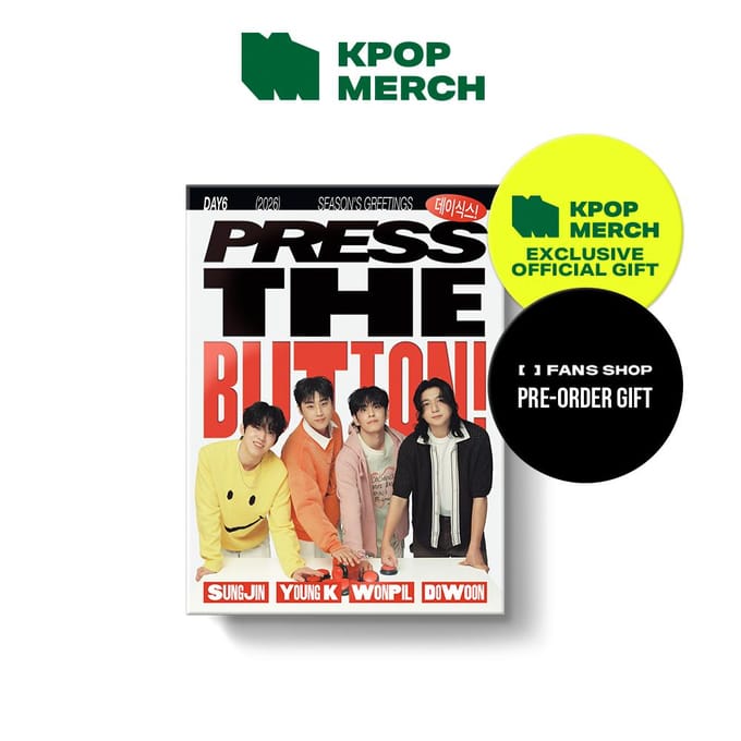 [Précommande] DAY6 - 2026 Seasons Greetings [PRESS THE BUTTON] KPOP MERCH yellow