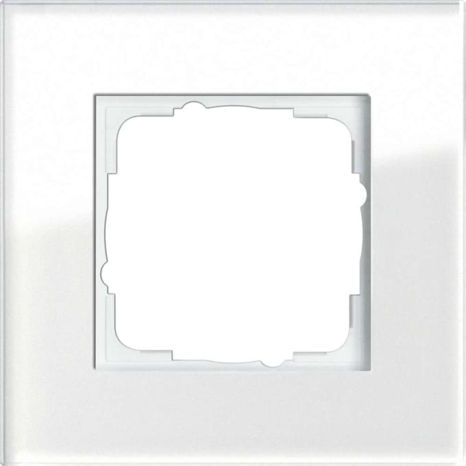 Unyqoos® Elegant wit afdekraam van glas voor een stijlvolle afwerking