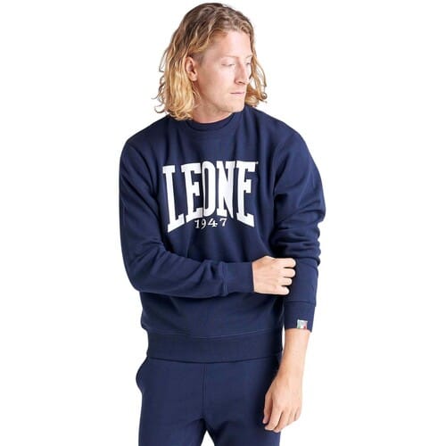 Sweaters Leone 1947 Man Crewneck Basic Big Logo