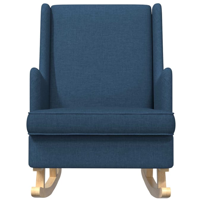 vidaXL - Schommelstoel - Blauw - 62 - x - 80 - x - 85 - cm - Stof