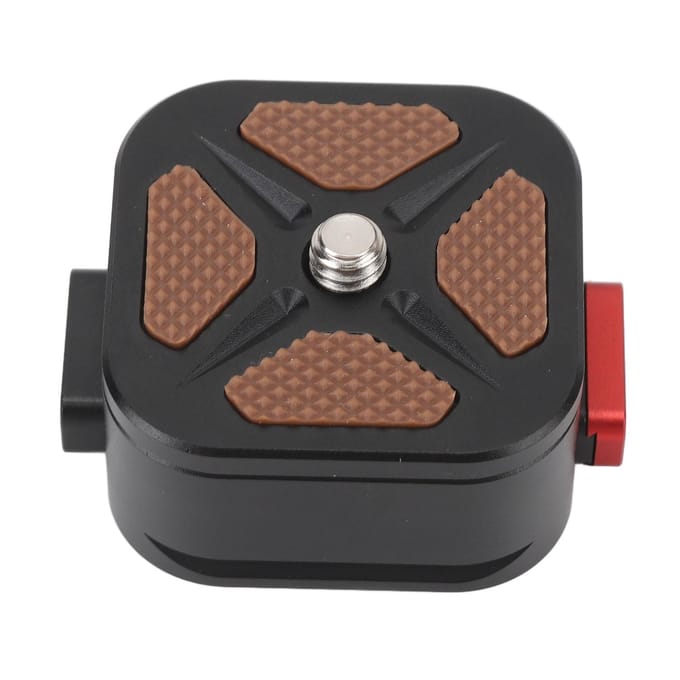 Snelsluitplaat Aluminiumlegering Dubbel Vergrendelend Snelsluitsysteem Camera Mount Adapter met gray