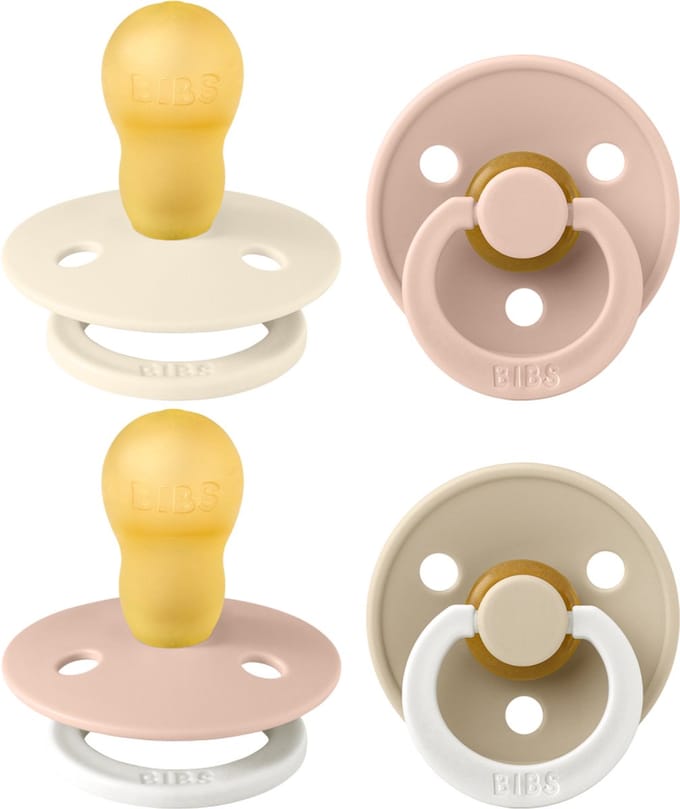 BIBS Colour Fopspeen - 18-48 mdn - 4-pack - Ivory/Blush/Blush Glow/Vanilla Glow