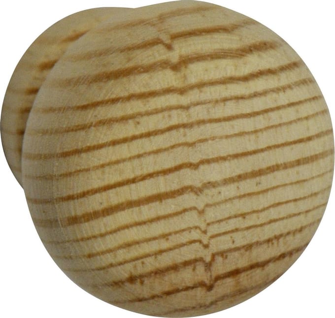 AVENUE decoration meubelknop | model "Renesse" | Ø 30 x 30 mm | massief grenen