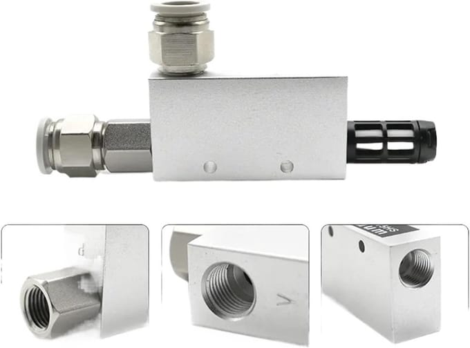 Vacuümgenerator Ejector - Regelklep - Luchtstroom Regelen - Pneumatische Druk - 10 mm Fitting - null