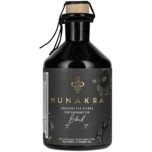 Munakra Handcrafted Vienna Contemporary Gin Black 42% Vol. 0,5l