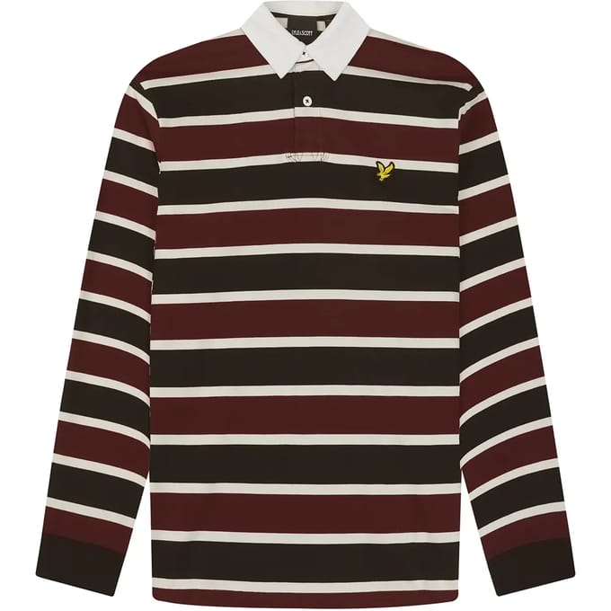 Gestreepte longsleeve polo Lyle & Scott