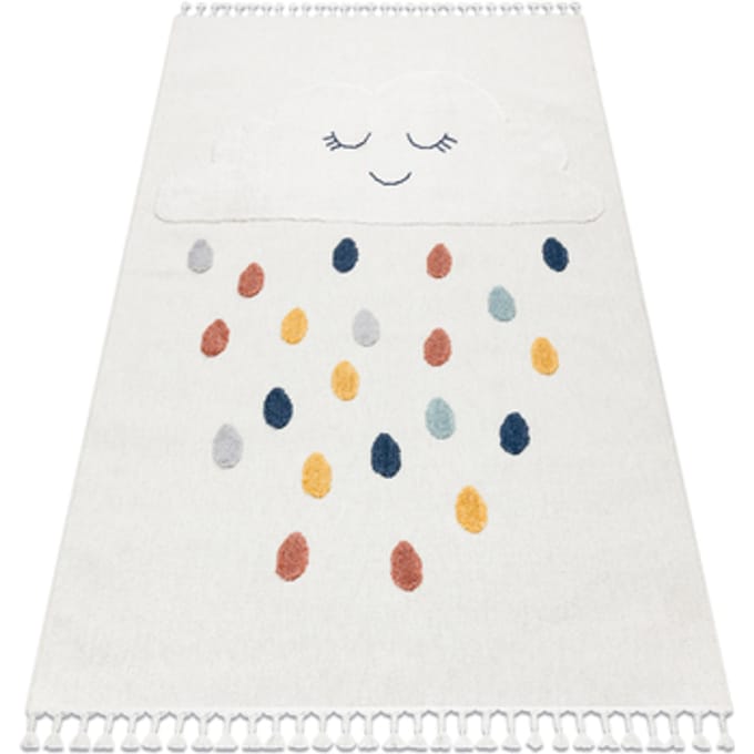 Kleden Rugsx Tapijt YOYO GD63 wit / blauw - 160x220 cm