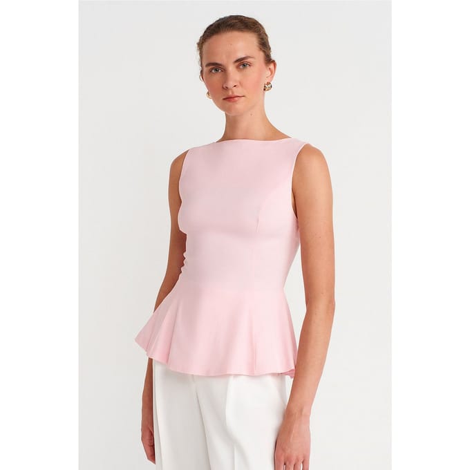 Aansluitende Naadloze Peplum Top