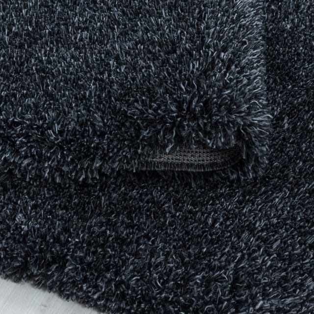 Pearl Soft Hoogpolig Vloerkleed Antraciet- 60x110 CM