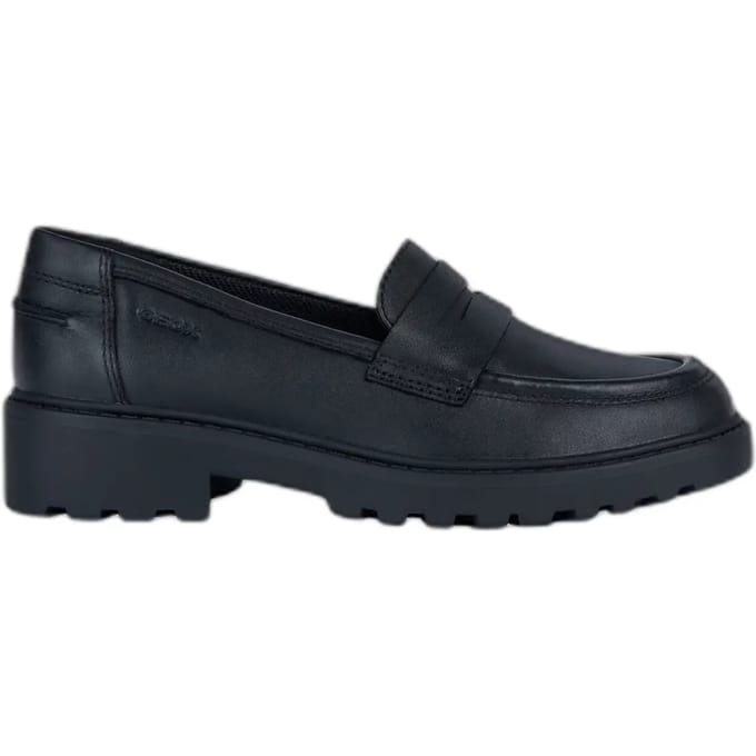 GEOX CASEY MEISJES Veterschoenen - ZWART