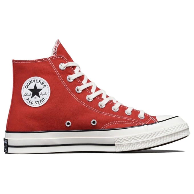 Baskets Unisexe Converse Chuck 70 High Rouge Émail Égret Noir 164944C 39.5 red