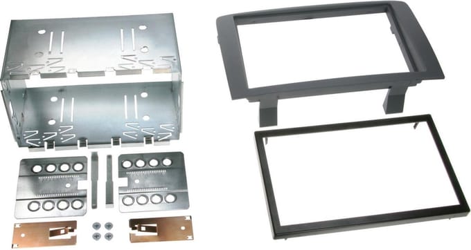 2-DIN Paneel geschikt voor Fiat Idea (350) 2003-2011 Kleur: Grijs