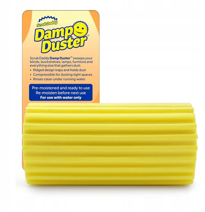 Scrub Daddy Damp Duster Schoonmaak spons - Geel