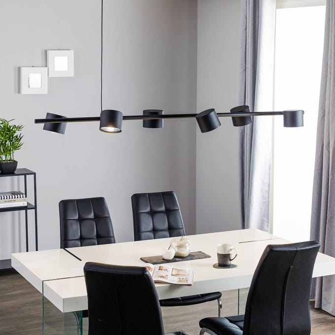 Aldex BOT VI Hanglamp Zwart Metaal 6x GU10 1047K