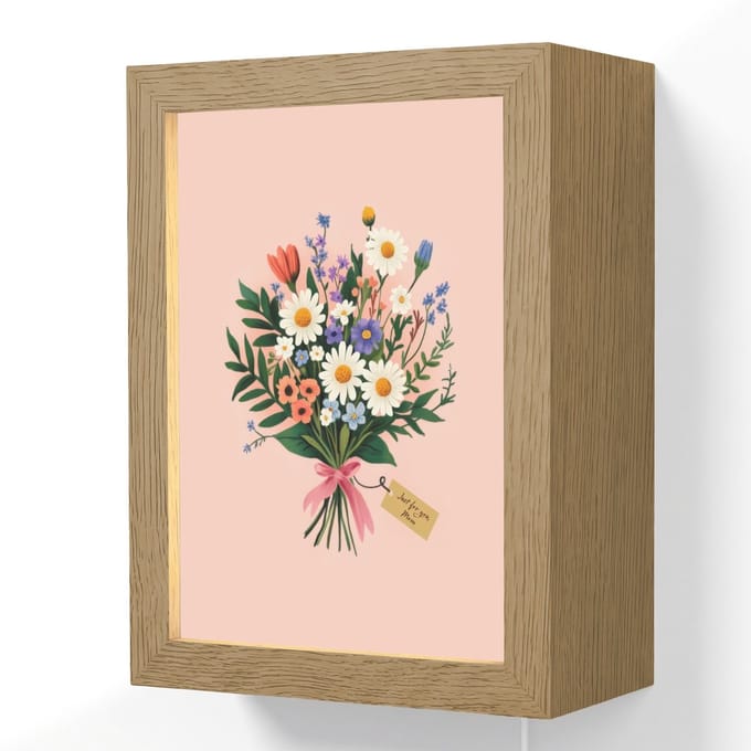 Margrieten - Boeket - Strikje - Roze