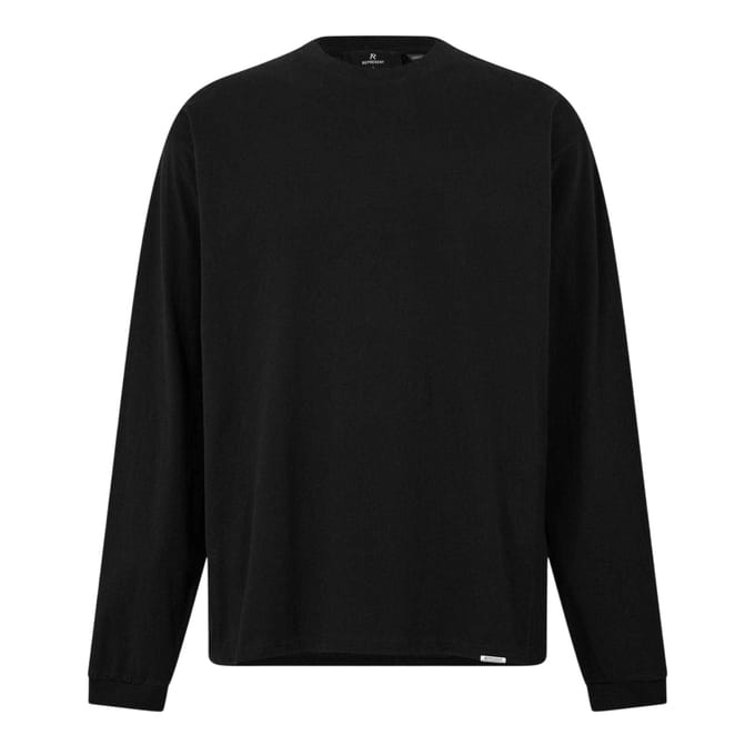 Represent Heren Regular T-shirt met lange mouwen (Zwart)