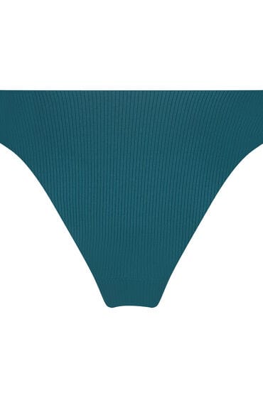 Hunkemöller Hoog uitgesneden Bikinibroekje Eclipse Groen