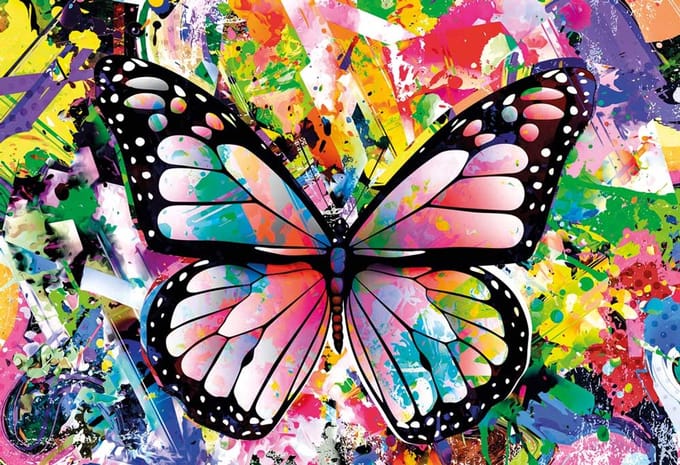 Magnolia puzzel Colorful Butterfly - 1000 stukjes legpuzzel.