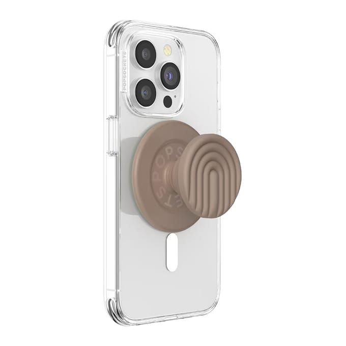 PopSockets PopGrip geschikt voor MagSafe Round - Curves Latte