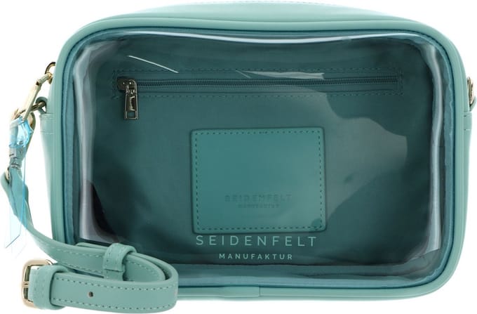 SEIDENFELT MANUFAKTUR Schoudertas Marttila Camera Bag Aqua / Gold Turquoise