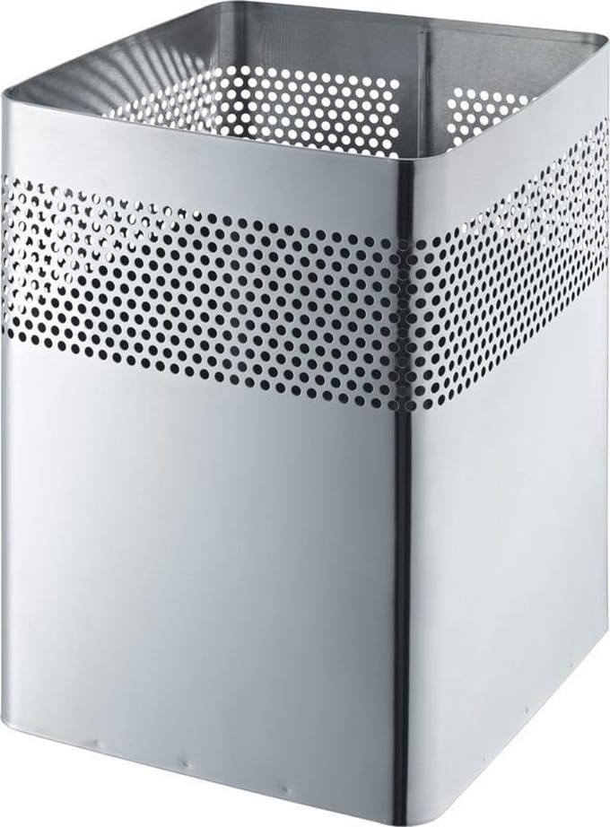 vierkante afvalbak rvs 18l