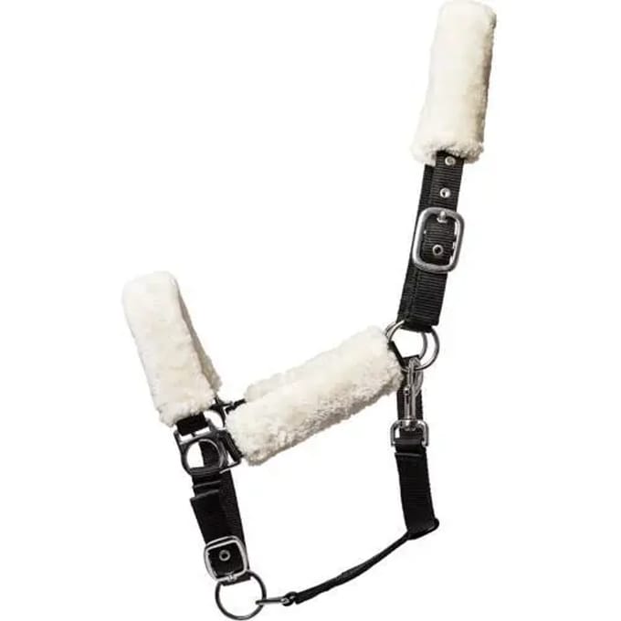 Nylon halster met bont HorseGuard