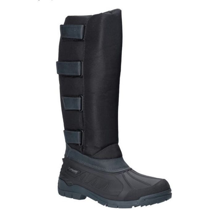 Cotswold Heren Kemble Knee High Wellington Boots (Zwart)