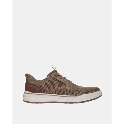 Skechers Slip-Ins: Relaxed Fit Veterschoenen Laag - Taupe