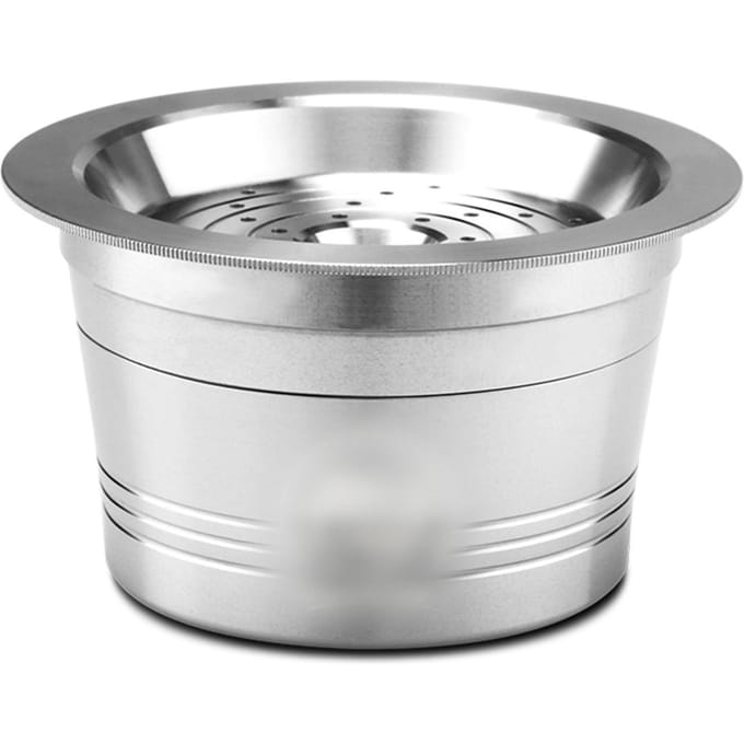 Herbruikbare Koffiecapsules van Roestvrij Staal Herbruikbare Koffiecapsule Beker Filter Compatibel met Cafissimo zilver