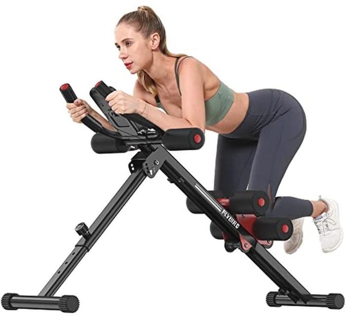 Verstelbare Ab Workout Apparatuur voor Thuisgym - Full Body Krachttraining en Opvouwbare Taille Trainer