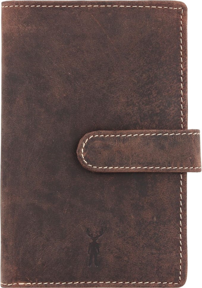 Jack Kinsky Baltimore 818 Portemonnee RFID Leer 15 cm - Jongens - Staand formaat - mokka