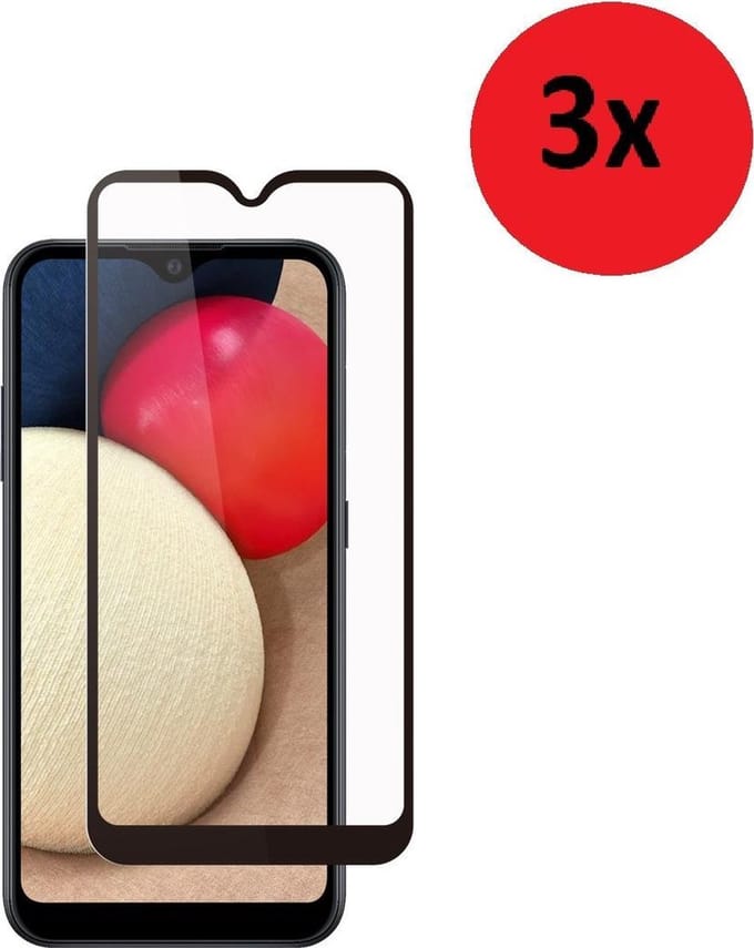 Samsung Galaxy A42 Full Screenprotector - Samsung A42 Full Tempered Glass 3x
