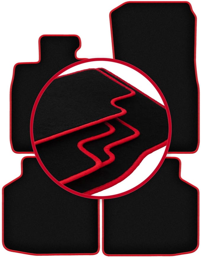 CARLUX-RED automatten voor: BMW 7 F02 xDrive (2008-2015)